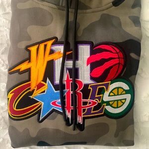 Who cares camo hoodie